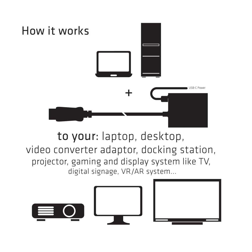 DisplayPort™1.4 auf HDMI™ 4K120Hz HDR Aktiver Adapter St./B.