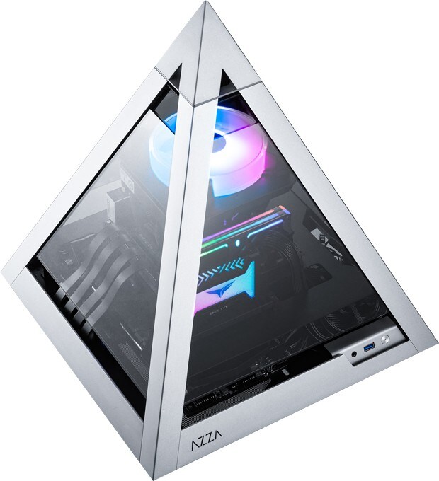 Azza Pyramid Mini 806 Gaming Tower, RGB Beleuchtung, Glasfenster