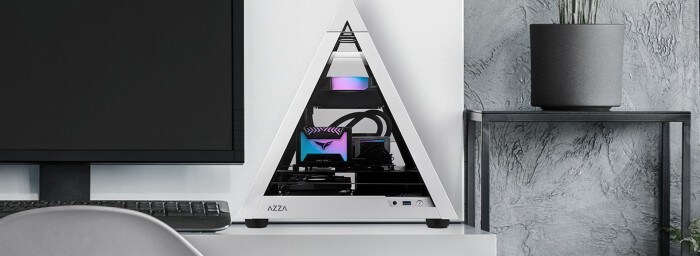 Azza Pyramid Mini 806 Gaming Tower, RGB Beleuchtung, Glasfenster