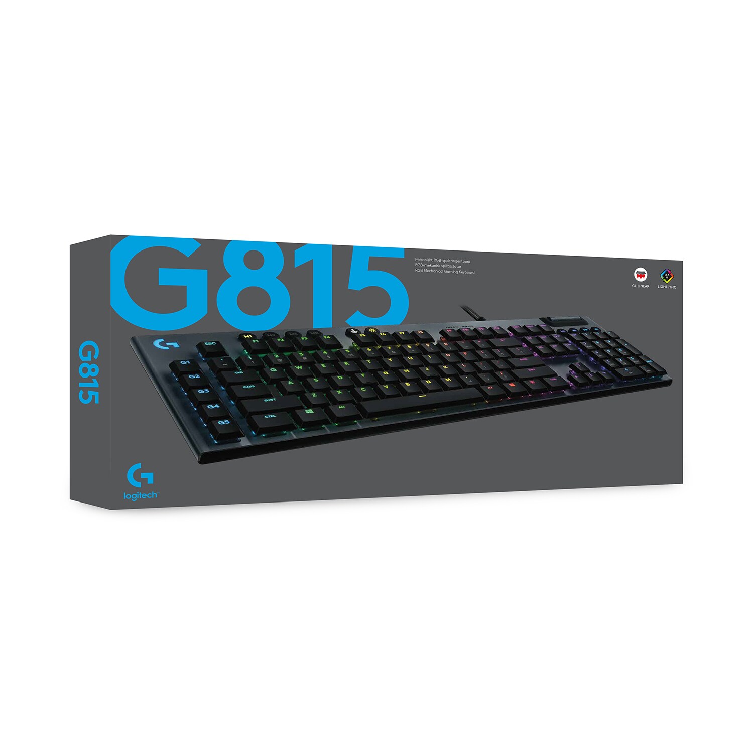 Logitech G815 LIGHTSPEED Tactile Kabelgebundene Mechanische RGB Gaming Tastatur