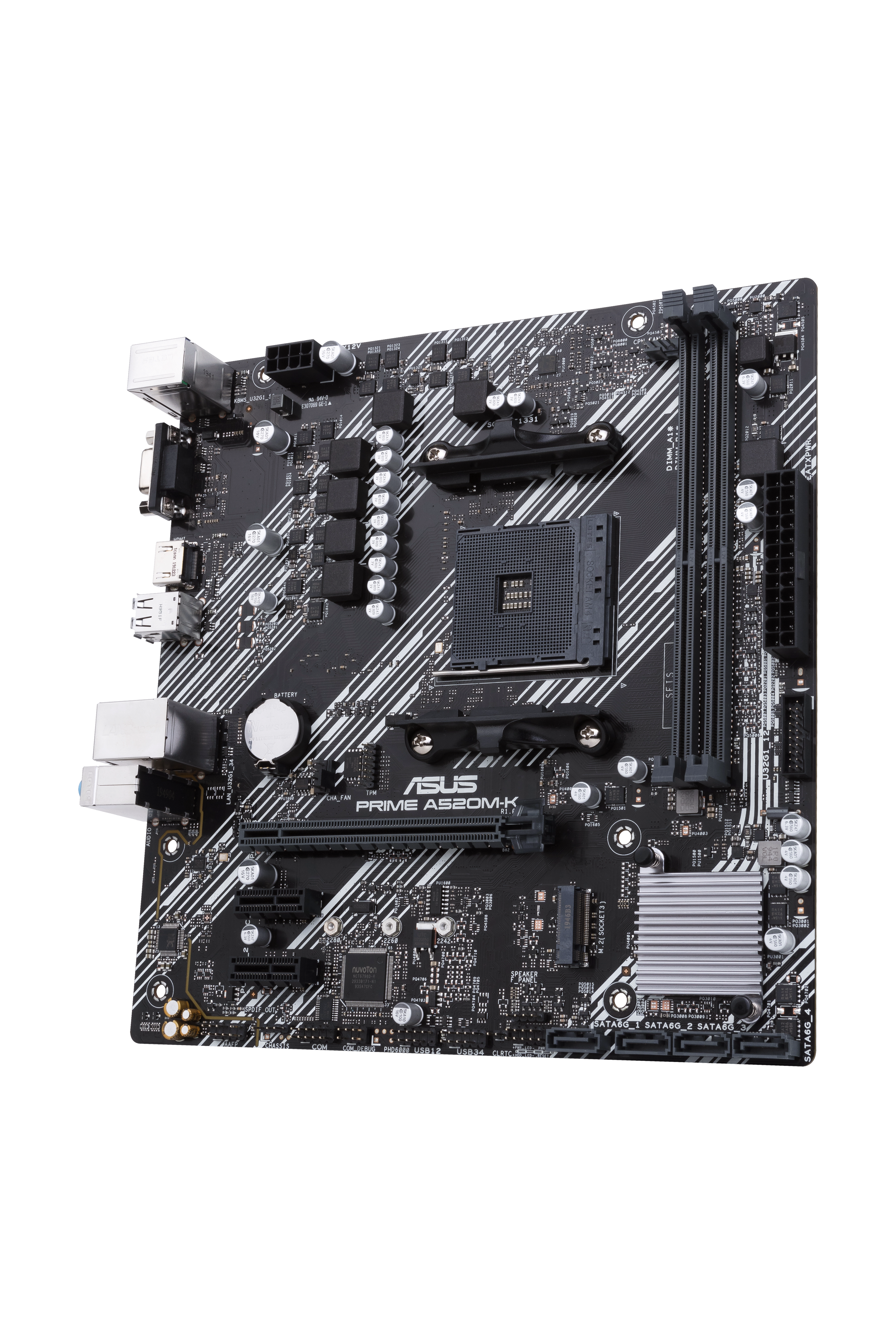 ASUS PRIME A520M-K mATX Mainboard Sockel AM4 M.2/USB3.2/HDMI/D-Sub/SATA