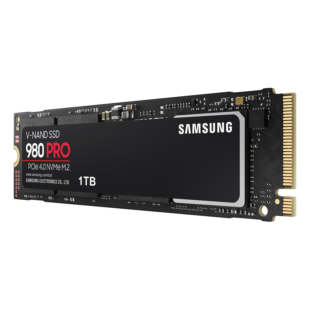 Samsung 980 PRO Interne NVMe SSD 1 TB M.2 2280 PCIe 4.0 V-NAND MLC