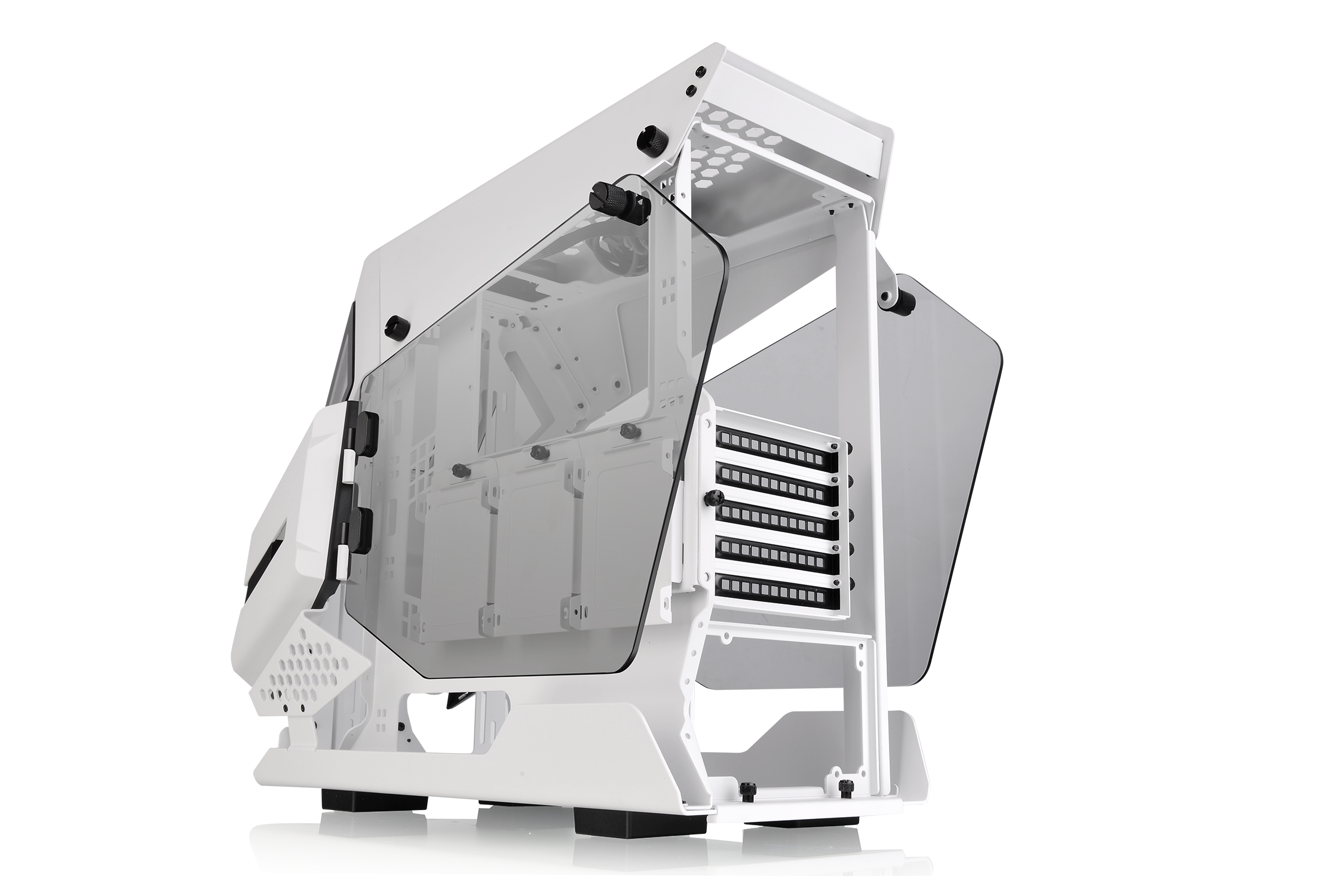 Thermaltake AH T200 Snow Edition weiß, mit Sichtfenster