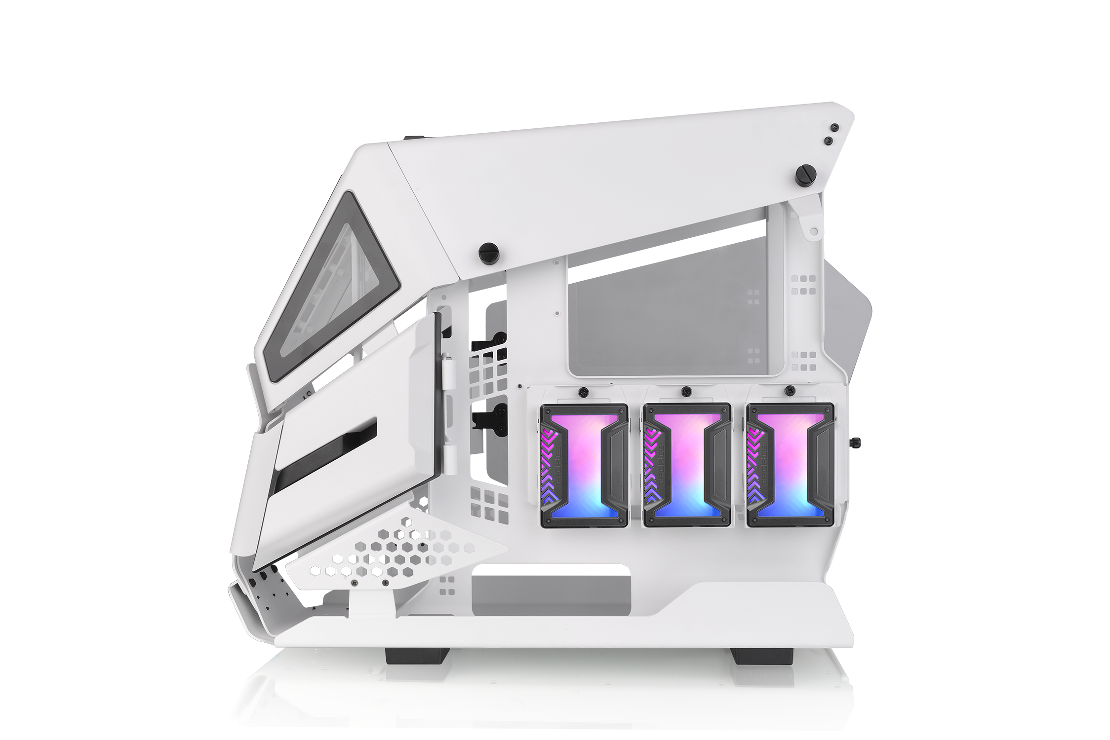 Thermaltake AH T200 Snow Edition weiß, mit Sichtfenster