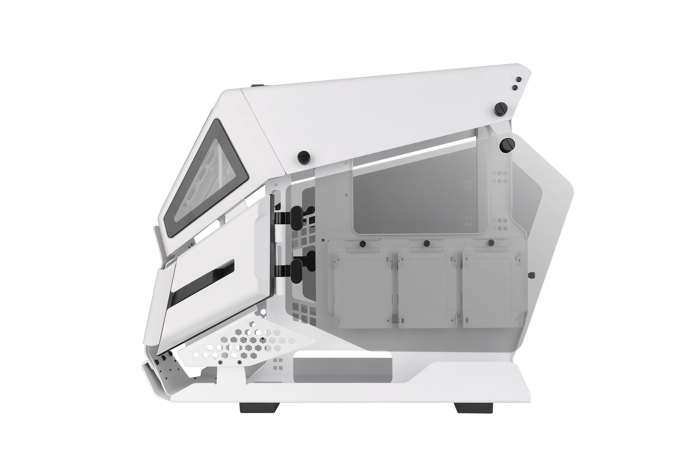 Thermaltake AH T200 Snow Edition weiß, mit Sichtfenster