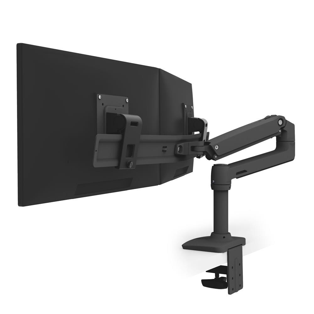 Ergotron LX Dual Direct Monitorarm, Tischhalterung (Schwarz)