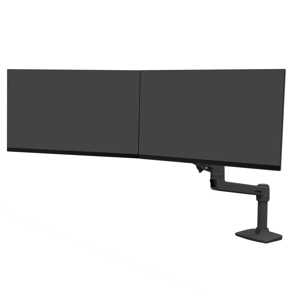 Ergotron LX Dual Direct Monitorarm, Tischhalterung (Schwarz)