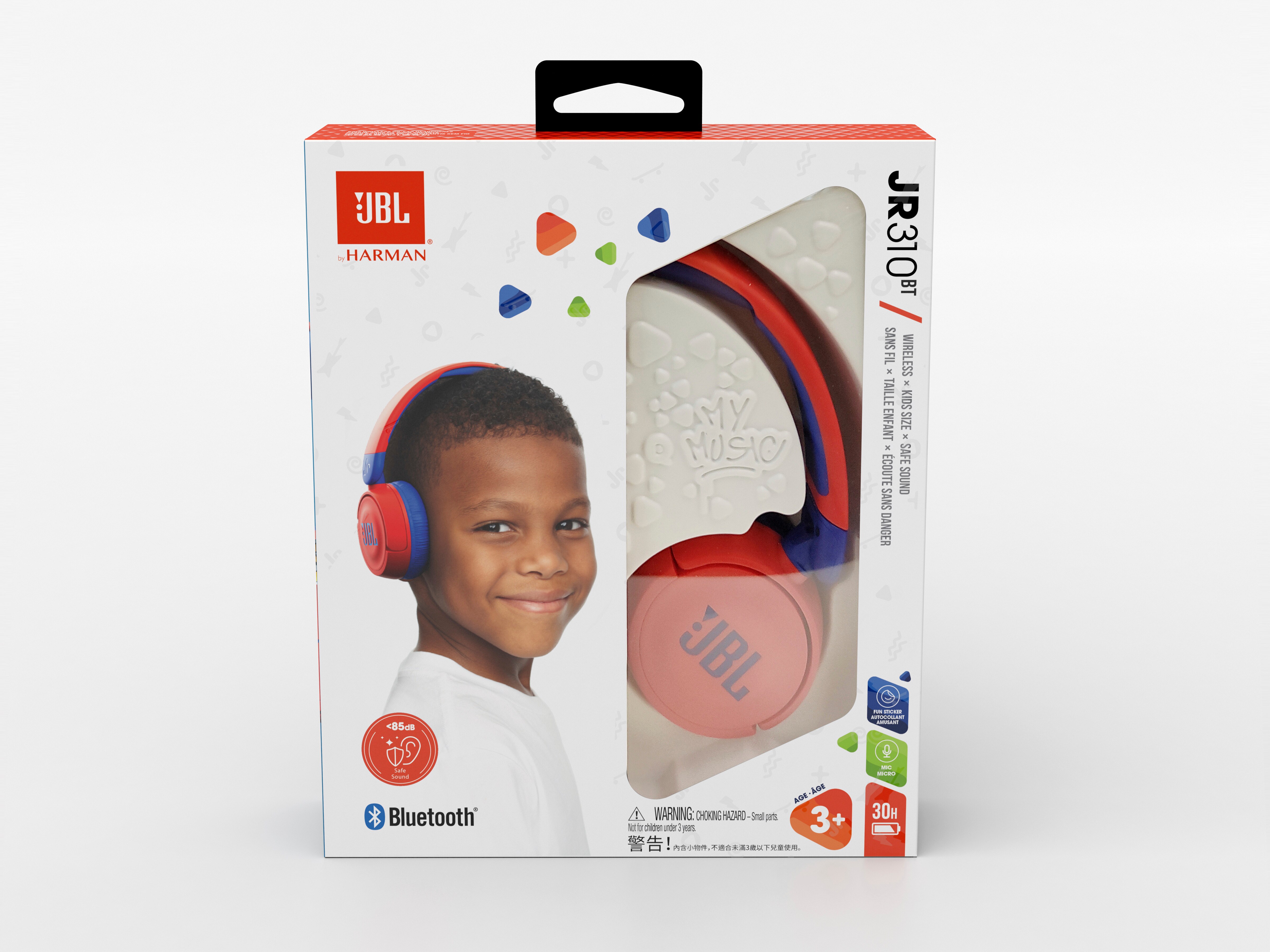 Kopfhörer Ear-Bluetooth Cyberport - Kinder für JR310BT ++ JBL blau/rot On