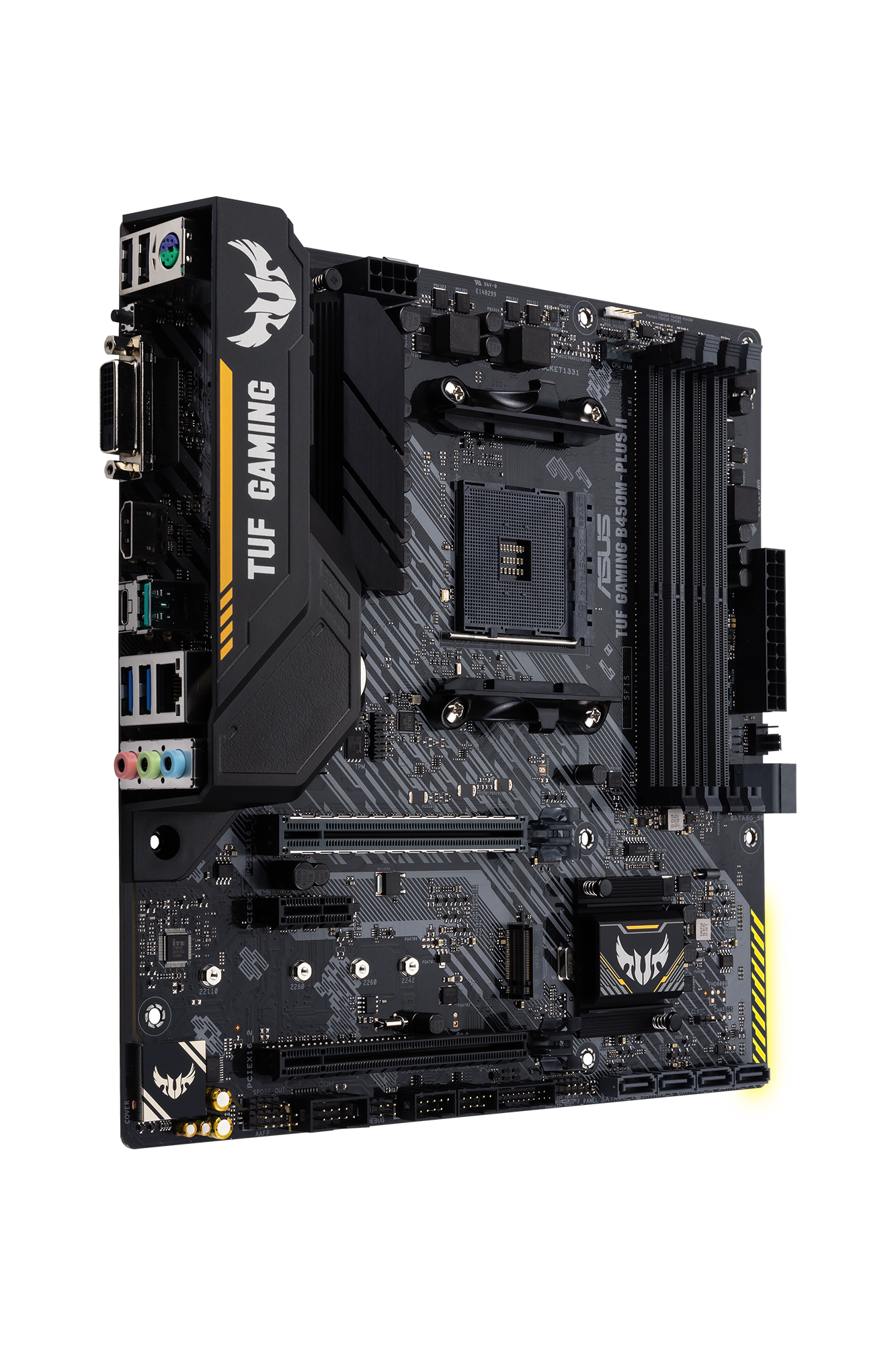 ASUS TUF B450M-Plus Gaming II mATX Mainboard Sockel AM4 M.2/USB3.1/HDMI/DVI