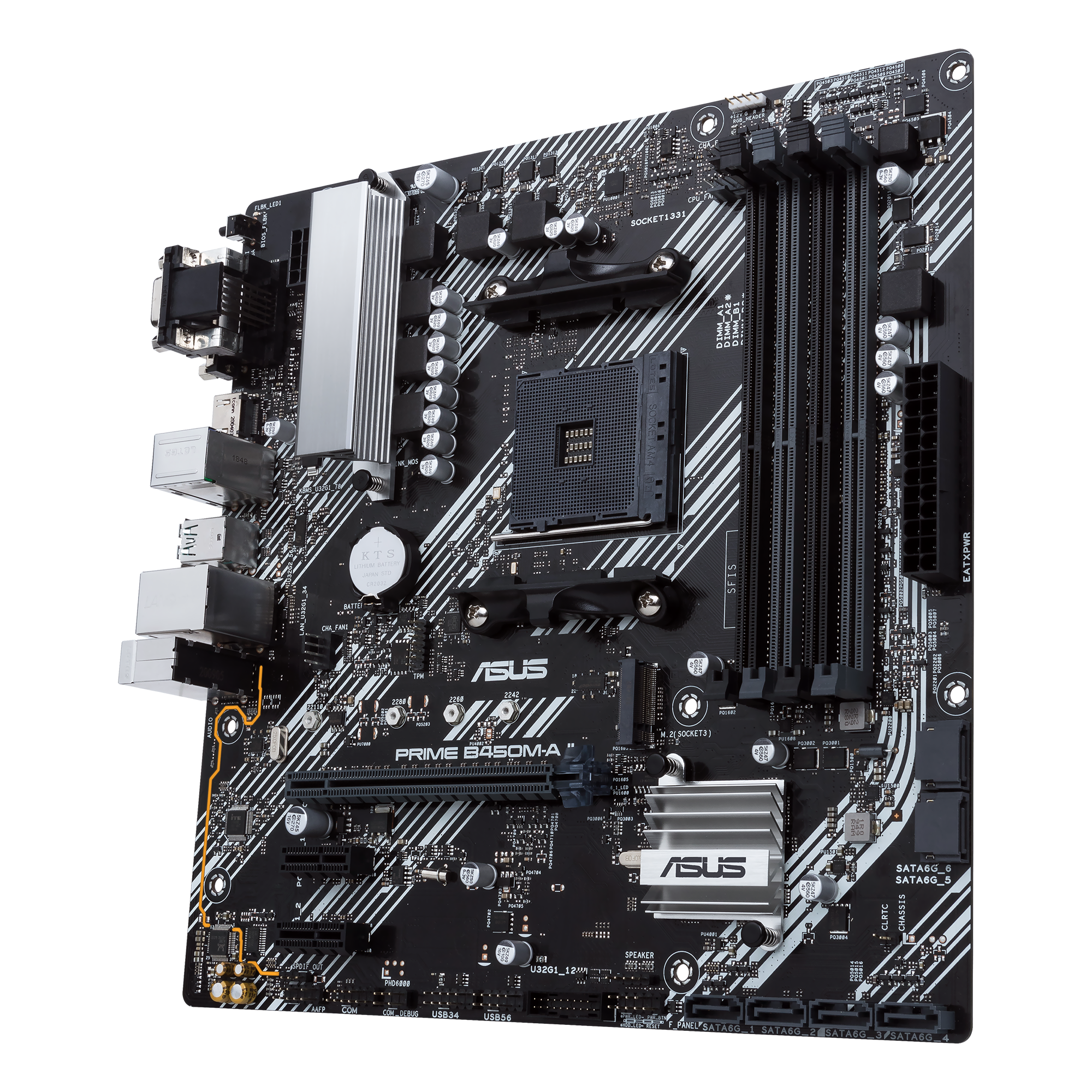 ASUS Prime B450M-A II mATX Mainboard Sockel AM4 M.2/USB3.1/HDMI/DVI/VGA