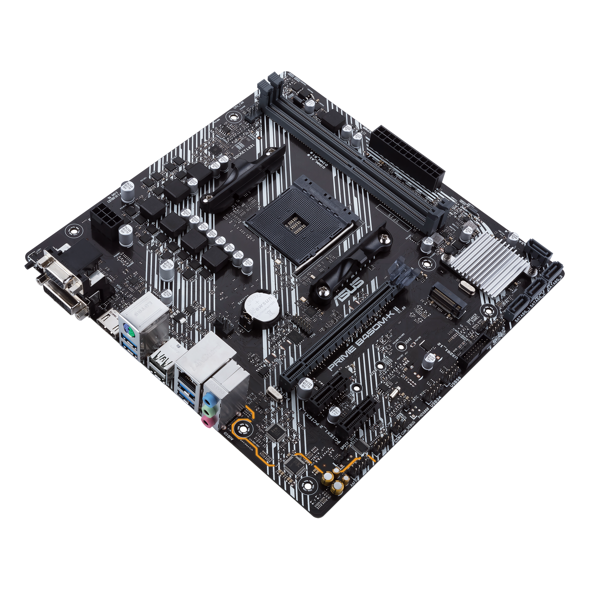 ASUS Prime B450M-K II mATX Mainboard Sockel AM4 M.2/USB3.1/DVI/VGA