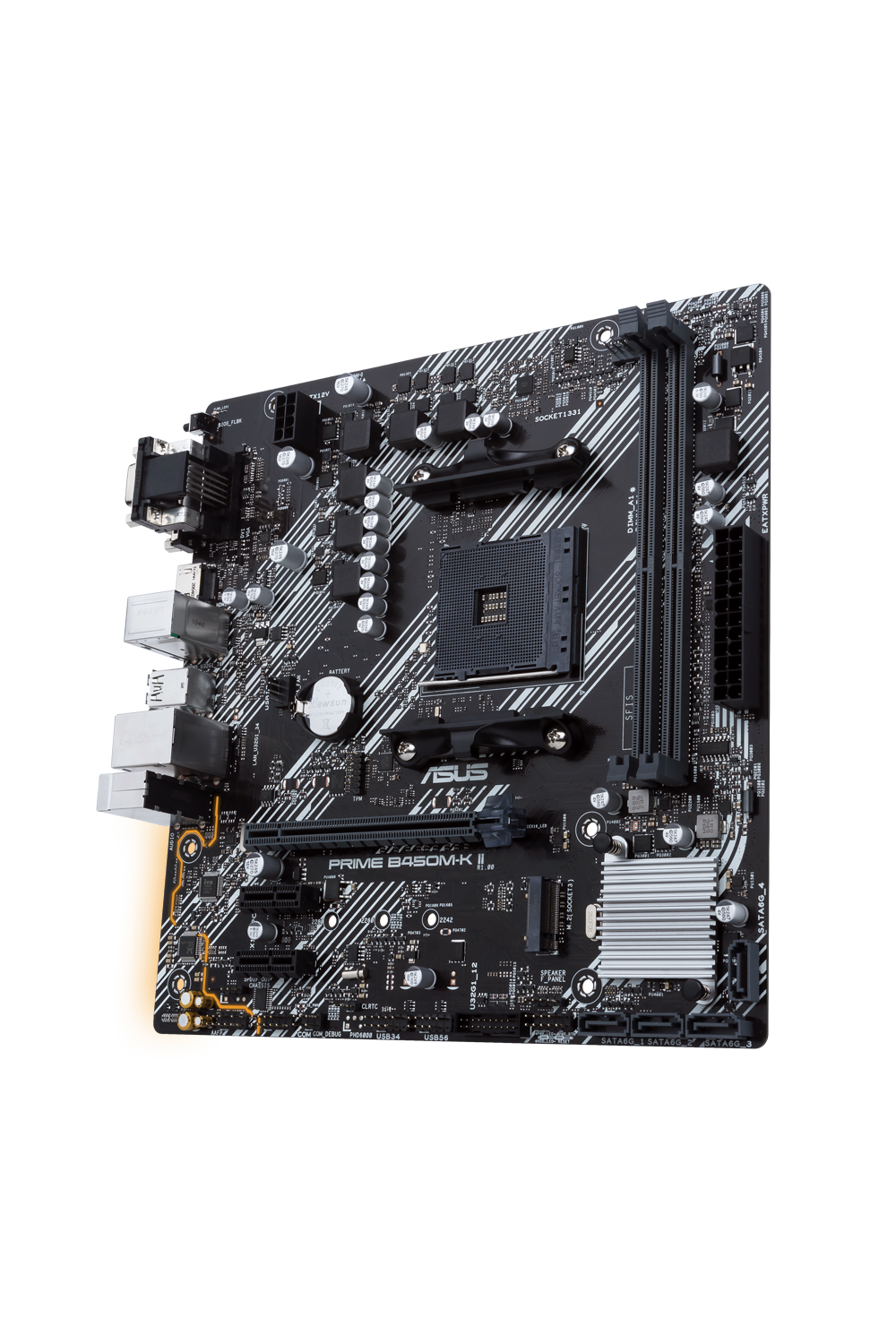 ASUS Prime B450M-K II mATX Mainboard Sockel AM4 M.2/USB3.2/DVI/VGA/HDMI