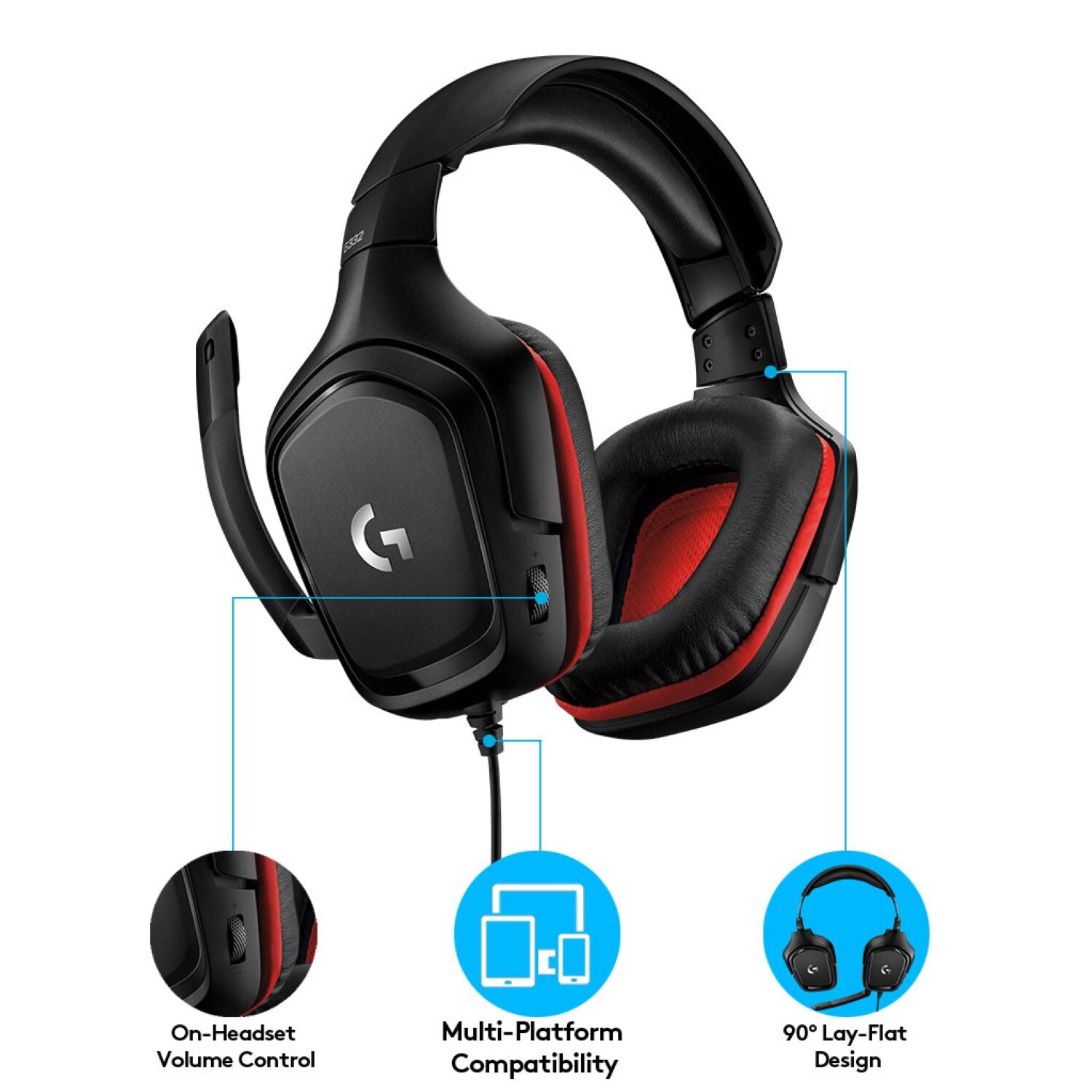 Logitech G332 Kabelgebundenes Stereo Gaming Headset