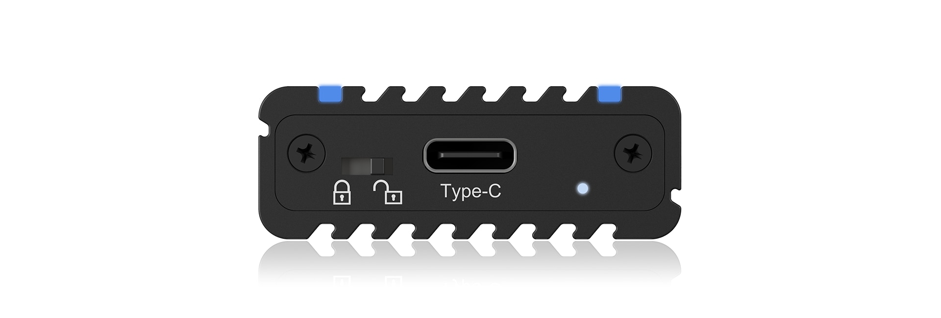 RaidSonic Icy Box IB-1824ML-C31 USB Type-C Gehäuse für M.2 NVMe SSD beleuchtet