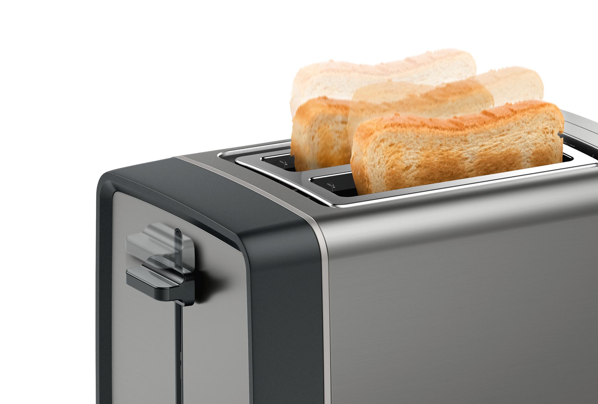 Bosch TAT5P425 Kompakt Toaster, DesignLine, schwarz