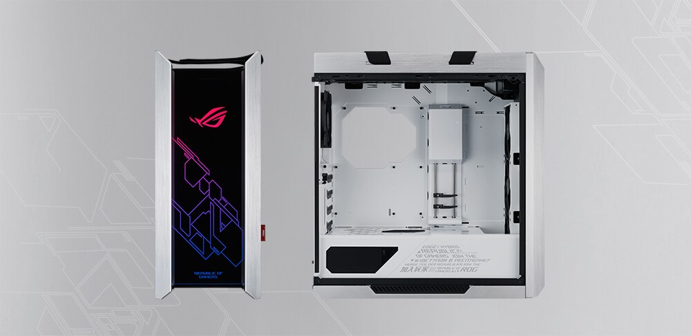 ASUS ROG Strix Helios RGB ATX Midi-Tower Gaming Gehäuse, White Edition