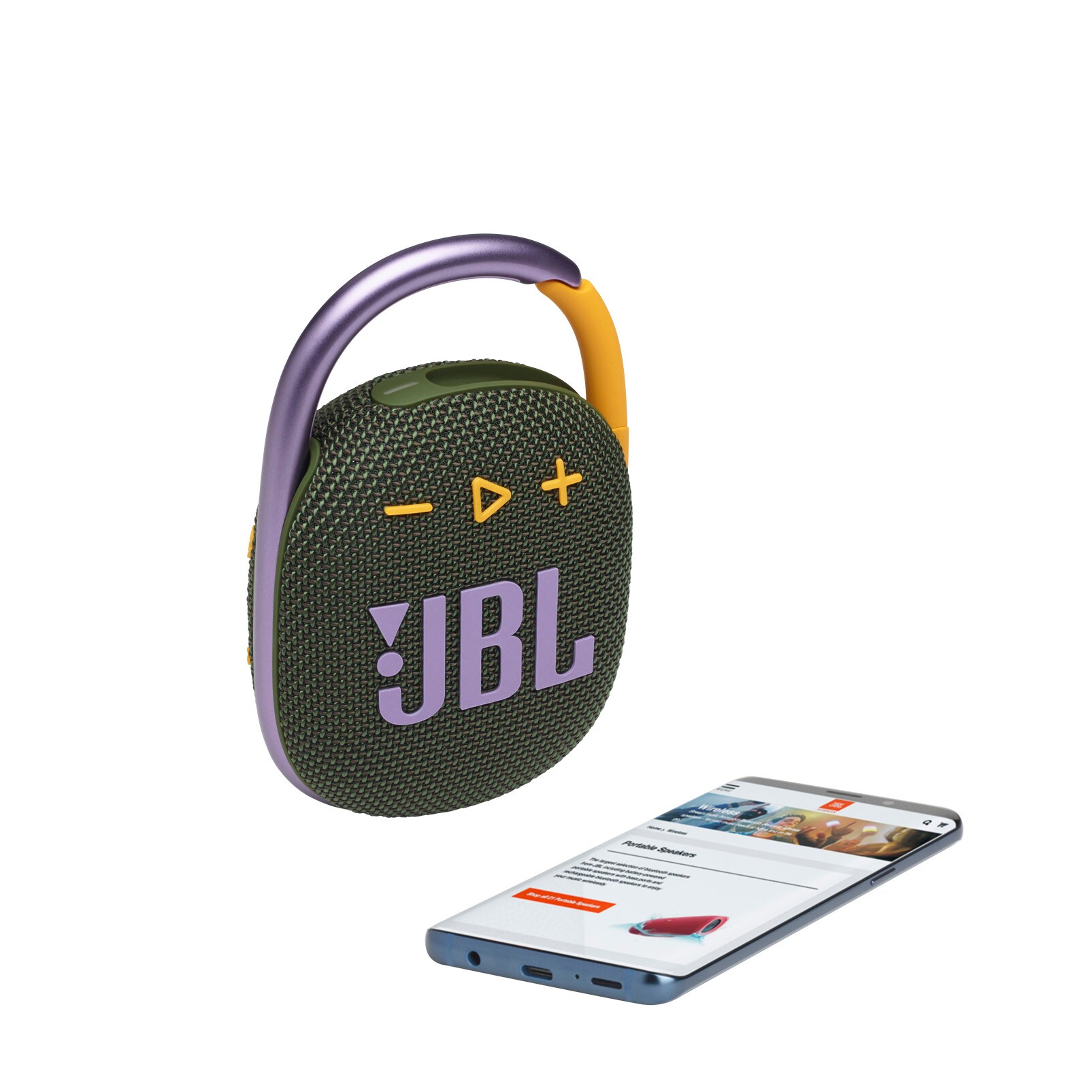 JBL Clip 4 grün Tragbarer Bluetooth-Lautsprecher wasserdicht nach IP67