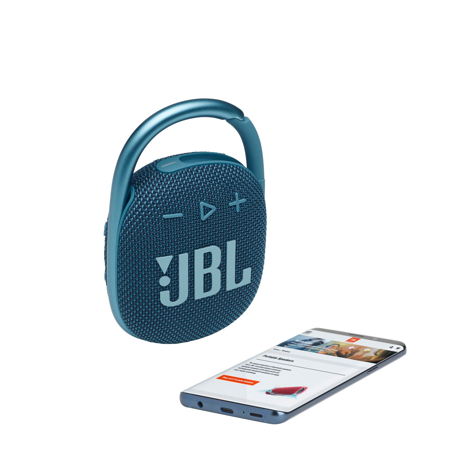 JBL Clip 4 blue Tragbarer Bluetooth-Lautsprecher wasserdicht nach IP67