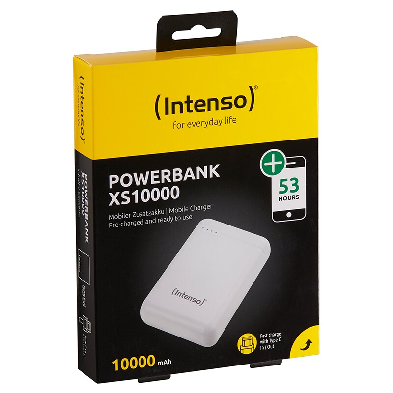 Intenso mobiles Ladegerät Powerbank XS10000 weiß