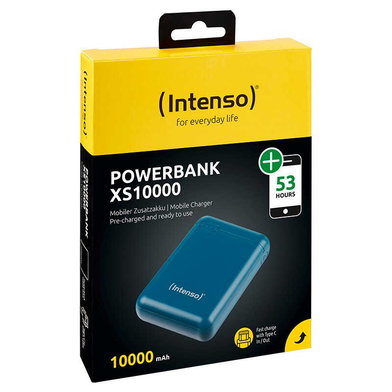 Intenso mobiles Ladegerät Powerbank XS10000 petrol