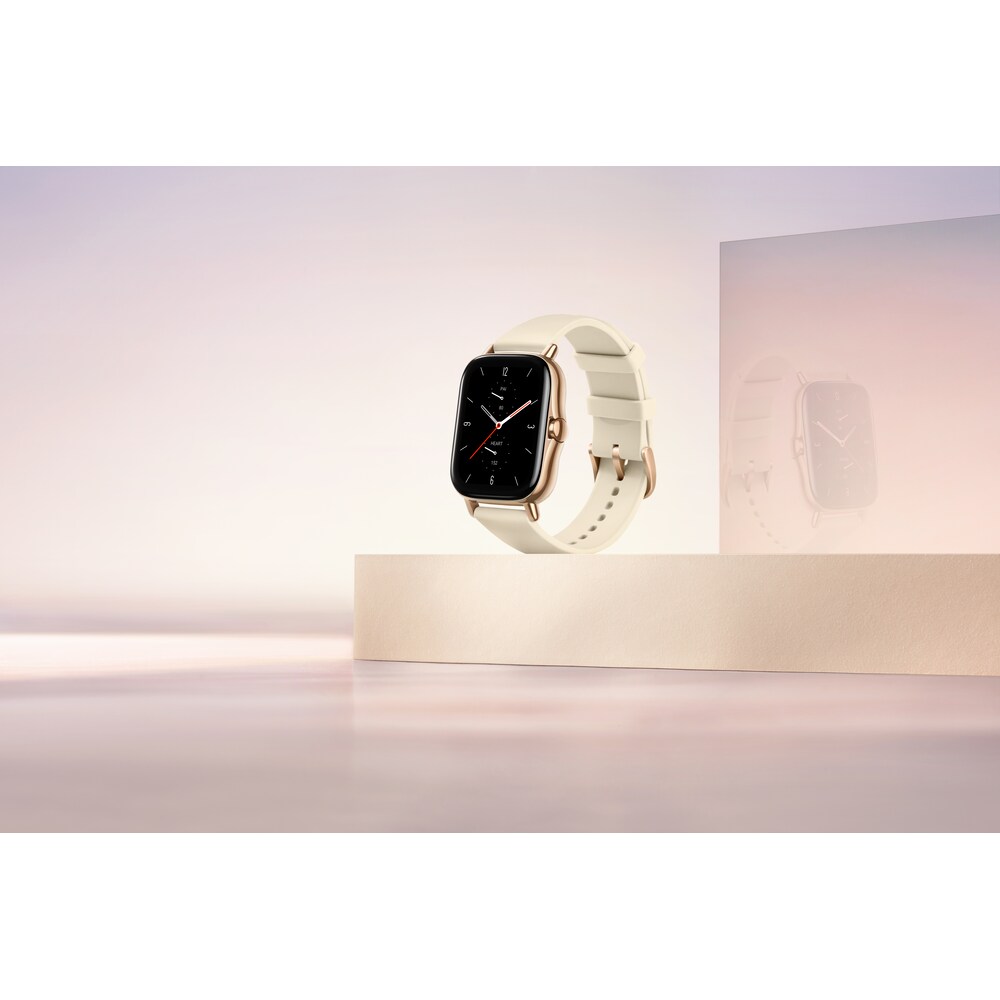 Amazfit GTS 2 Smartwatch Aluminium-Gehäuse, gold, Amoled-Display