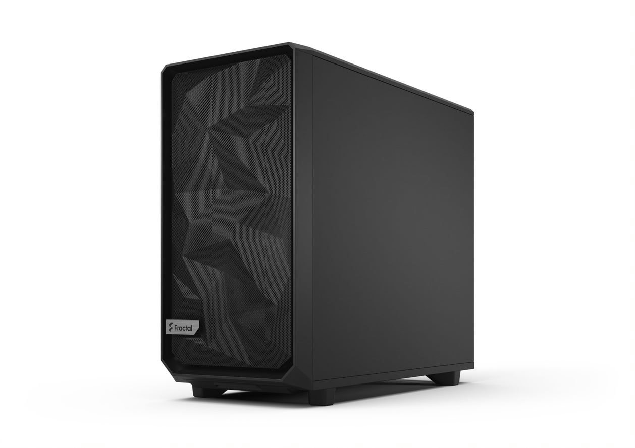 Fractal Design Meshify 2 Black Solid Big Tower Gaming Gehäuse mit Seitenfenster