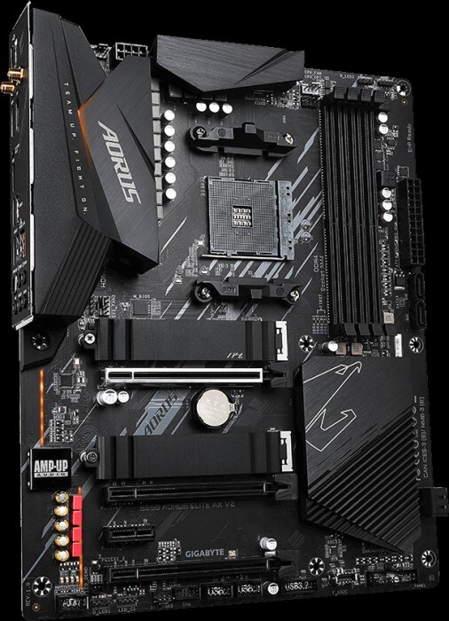 Gigabyte B550 Aorus Elite AX V2 ATX Mainboard Sockel AM4 M.2/HDMI/DP/USB3.2