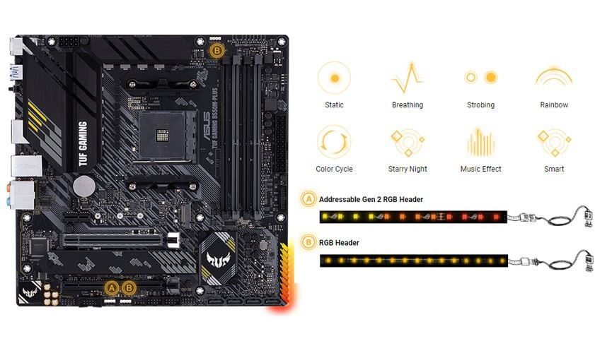 ASUS TUF Gaming B550M-Plus mATX Mainboard Sockel AM4 M2/USB3.2/HDMI/DP