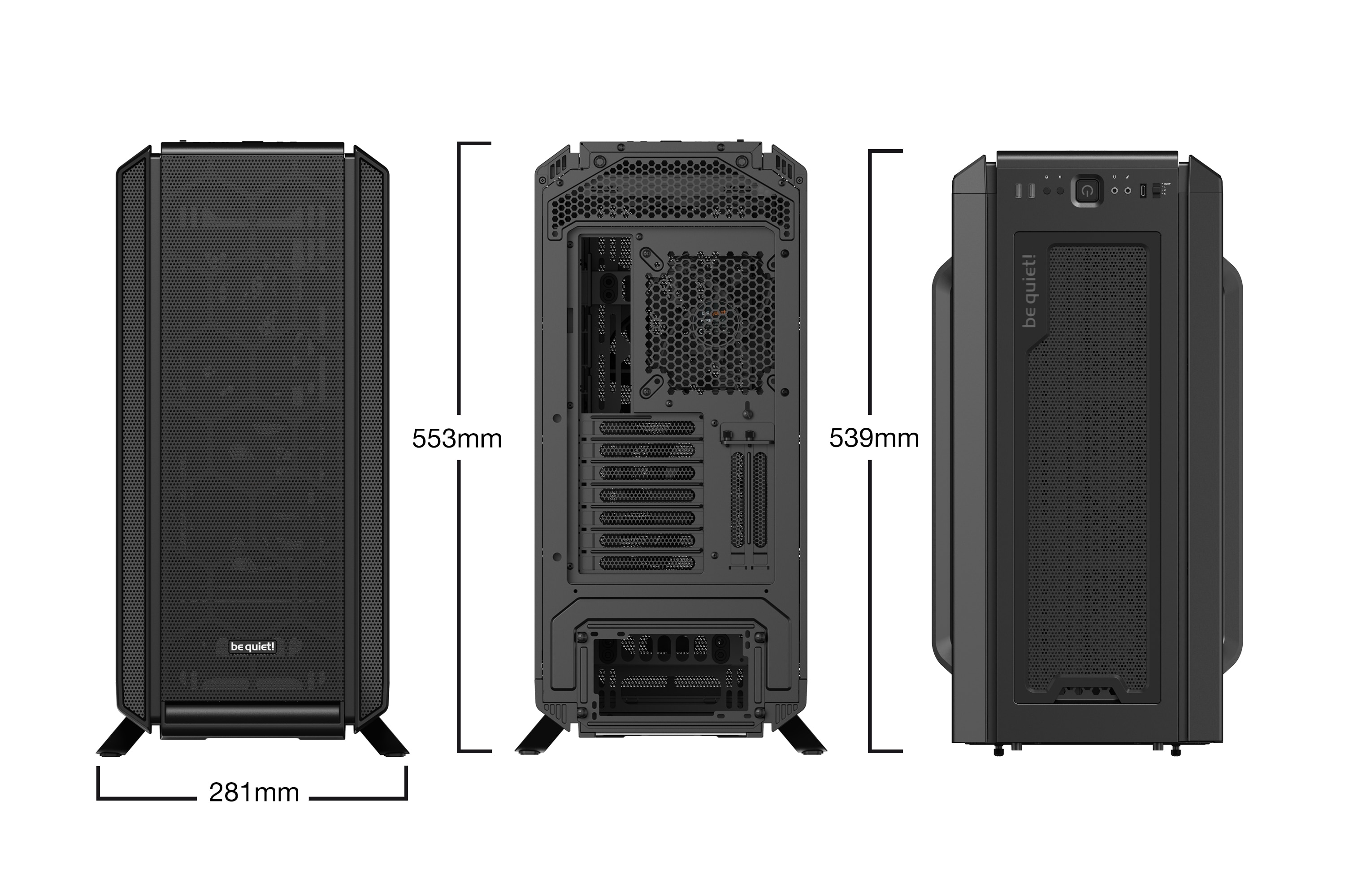 be quiet! Silent Base 802 Schwarz Midi Tower Gaming Gehäuse, gedämmt