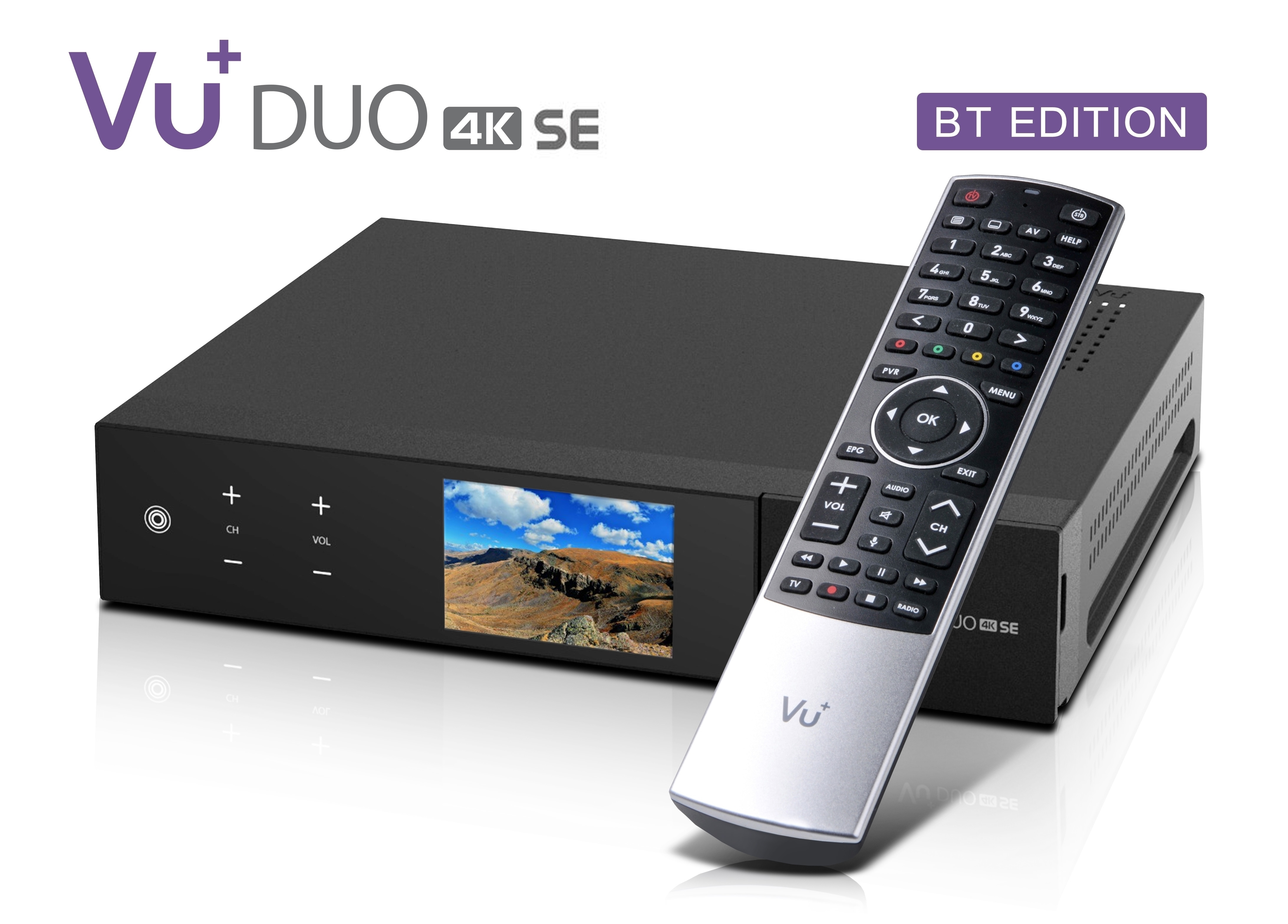 VU+ Duo 4K SE BT 1x DVB-S2X FBC Twin Tuner PVR ready Linux Receiver UHD 2160p