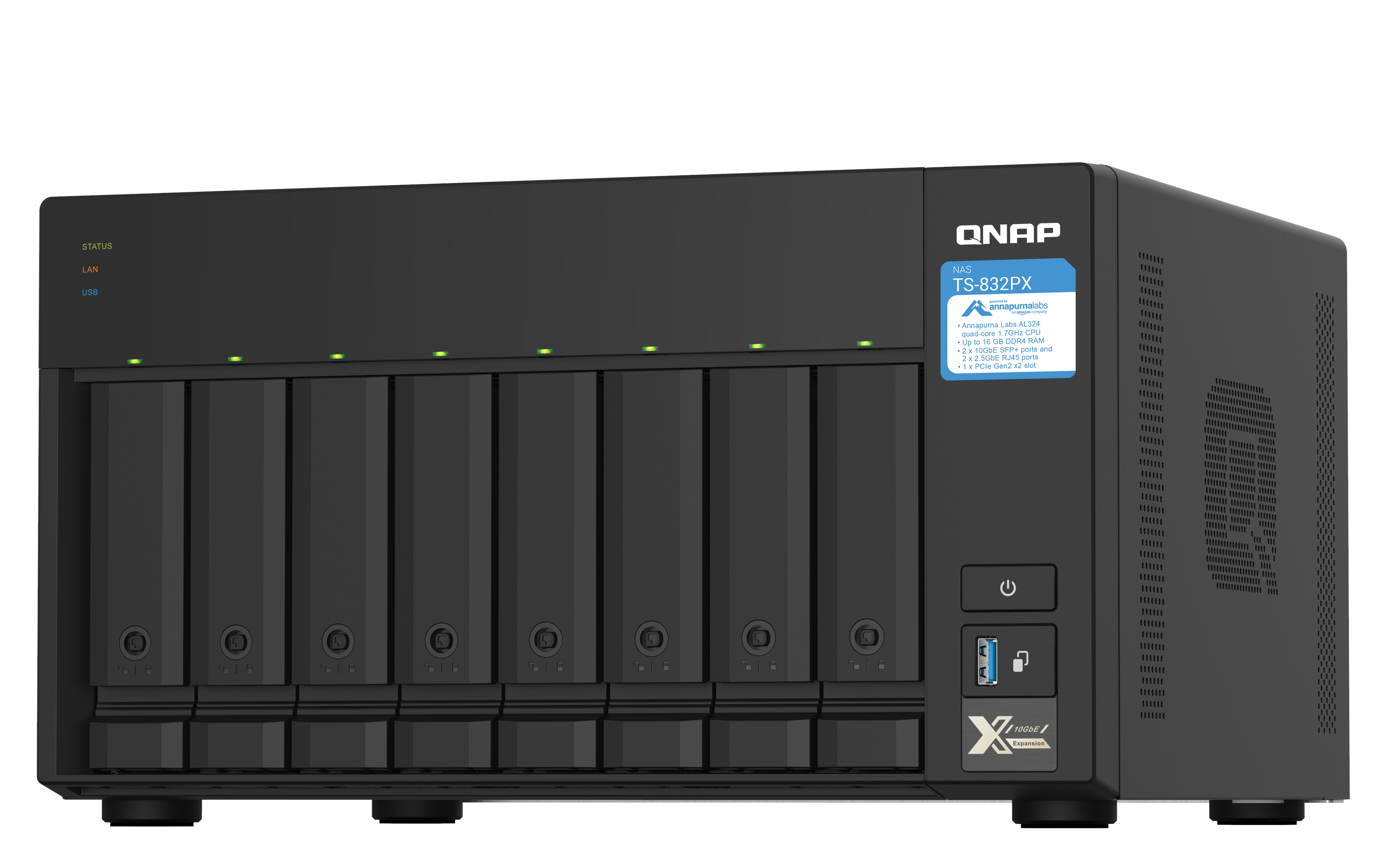 QNAP TS-832PX-4G NAS System 8-Bay