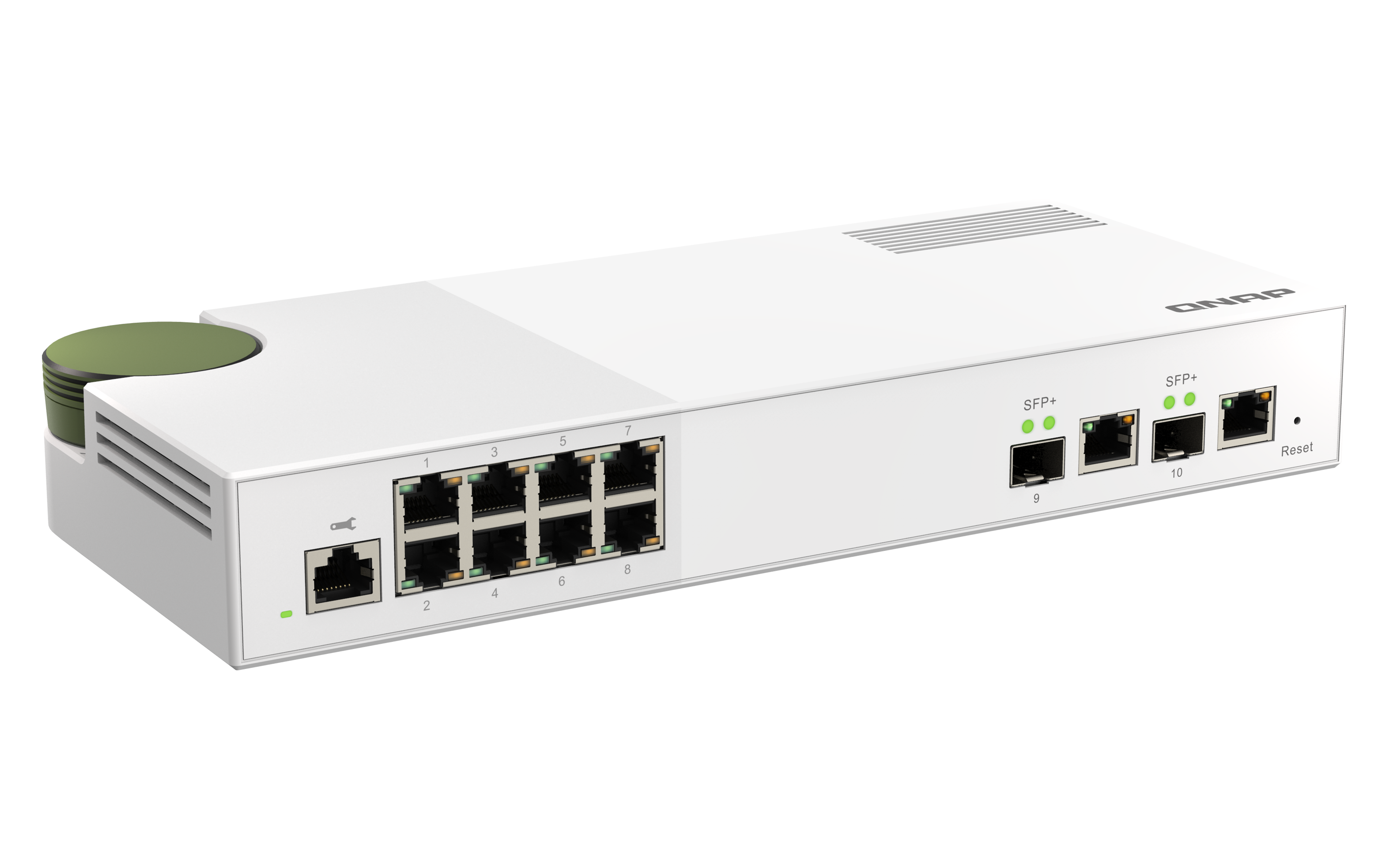 QNAP QSW-M2108-2C Switch Managed 8 port 2.5Gbps, 2 port 10Gbps SFP+/ NBASE-T