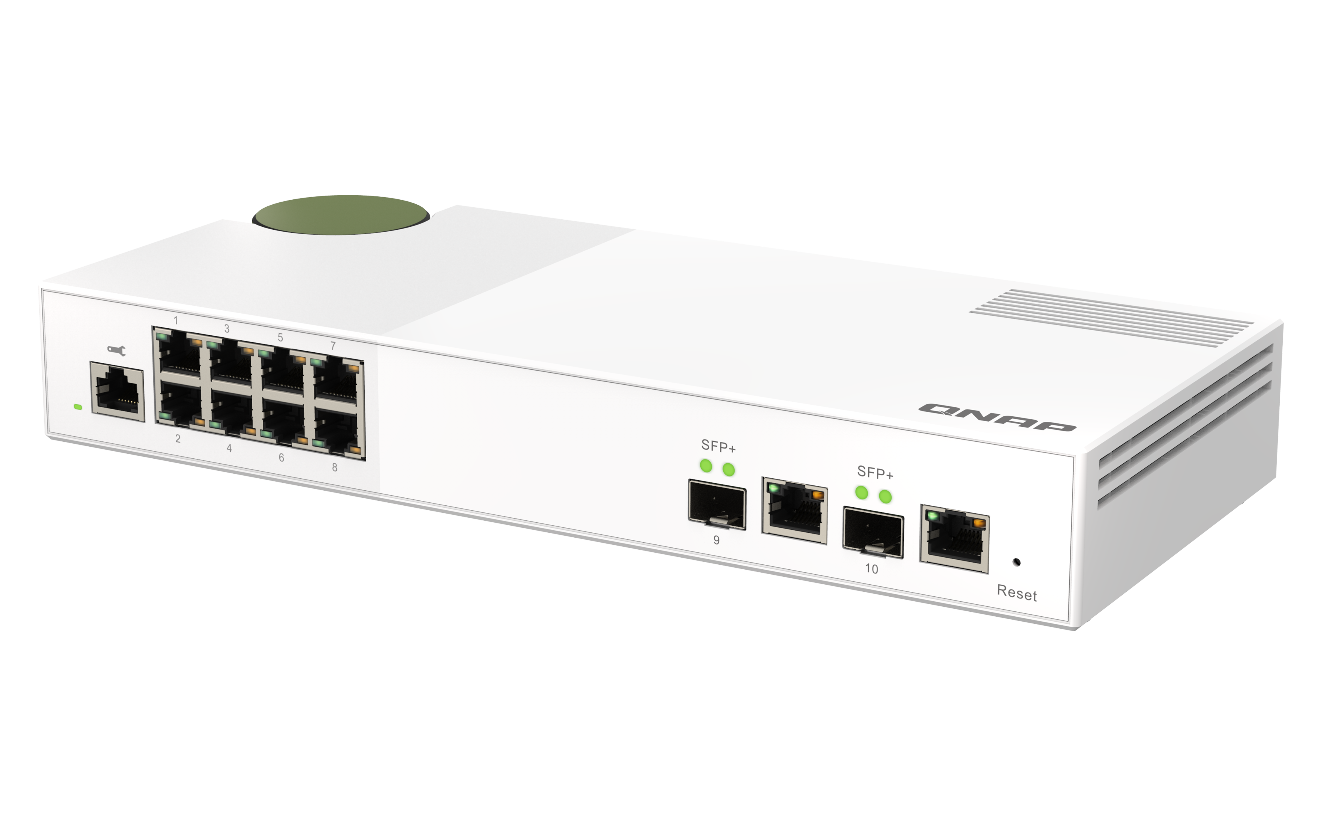 QNAP QSW-M2108-2C Switch Managed 8 port 2.5Gbps, 2 port 10Gbps SFP+/ NBASE-T