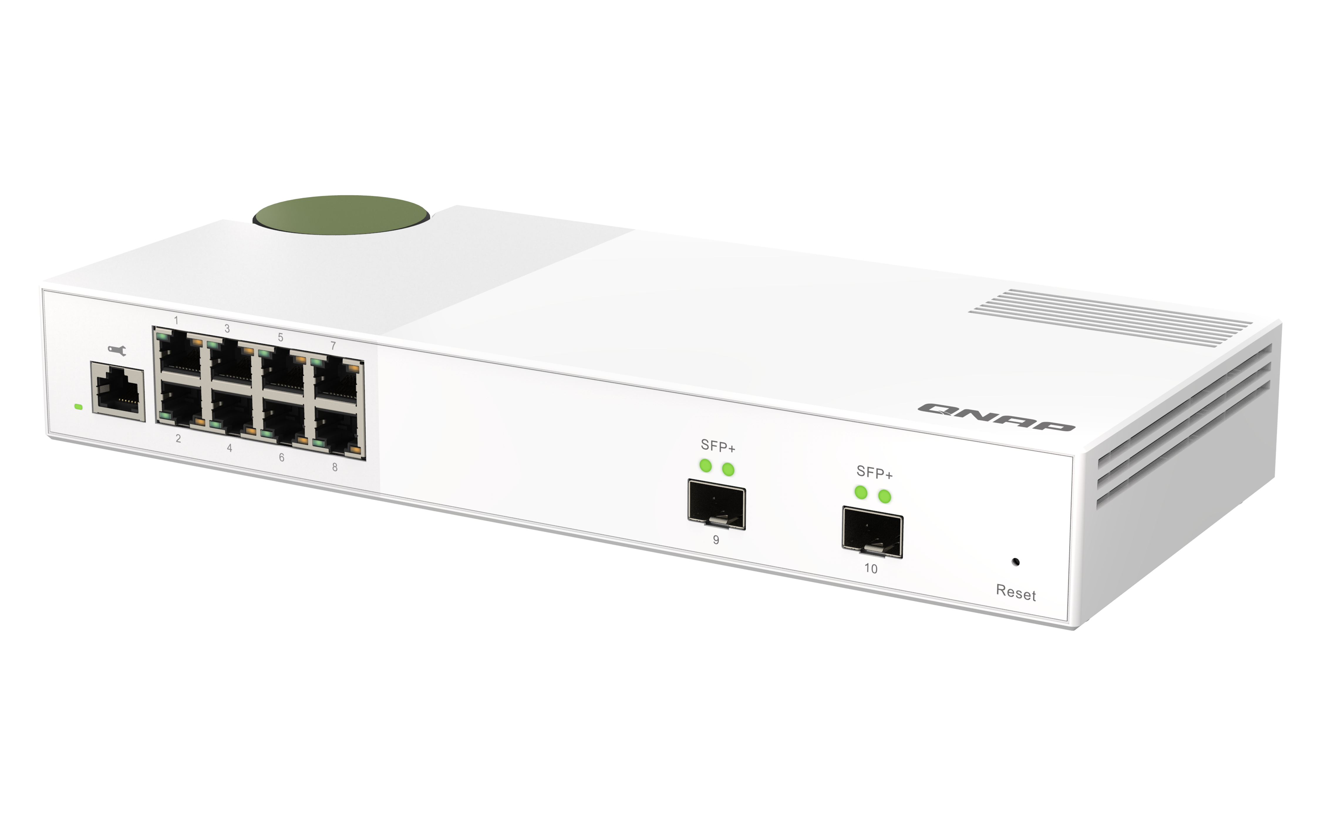 QNAP QSW-M2108-2S Switch Managed 8 port 2.5Gbps, 2 port 10Gbps SFP+