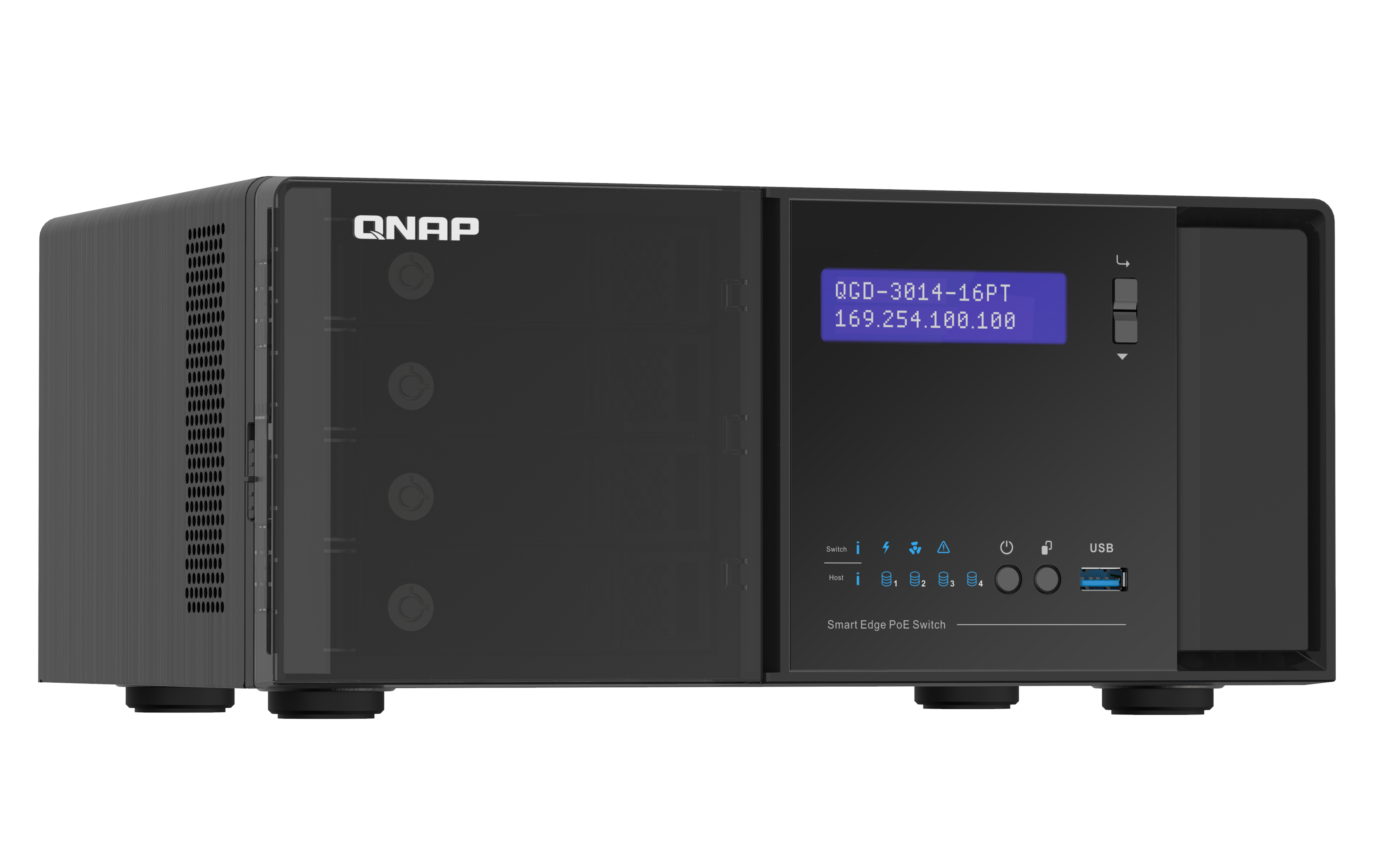 QNAP QGD-3014-16PT-8G Desktop Smart Edge PoE Switch