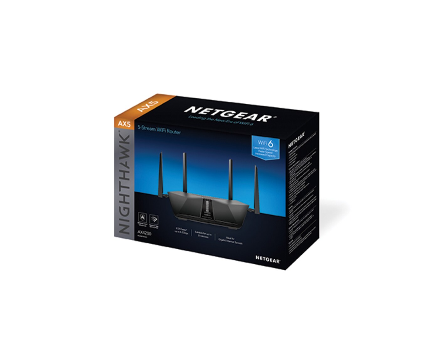 Netgear RAX43 Nighthawk AX4200 5-stream Dual Band WiFi 6 Router