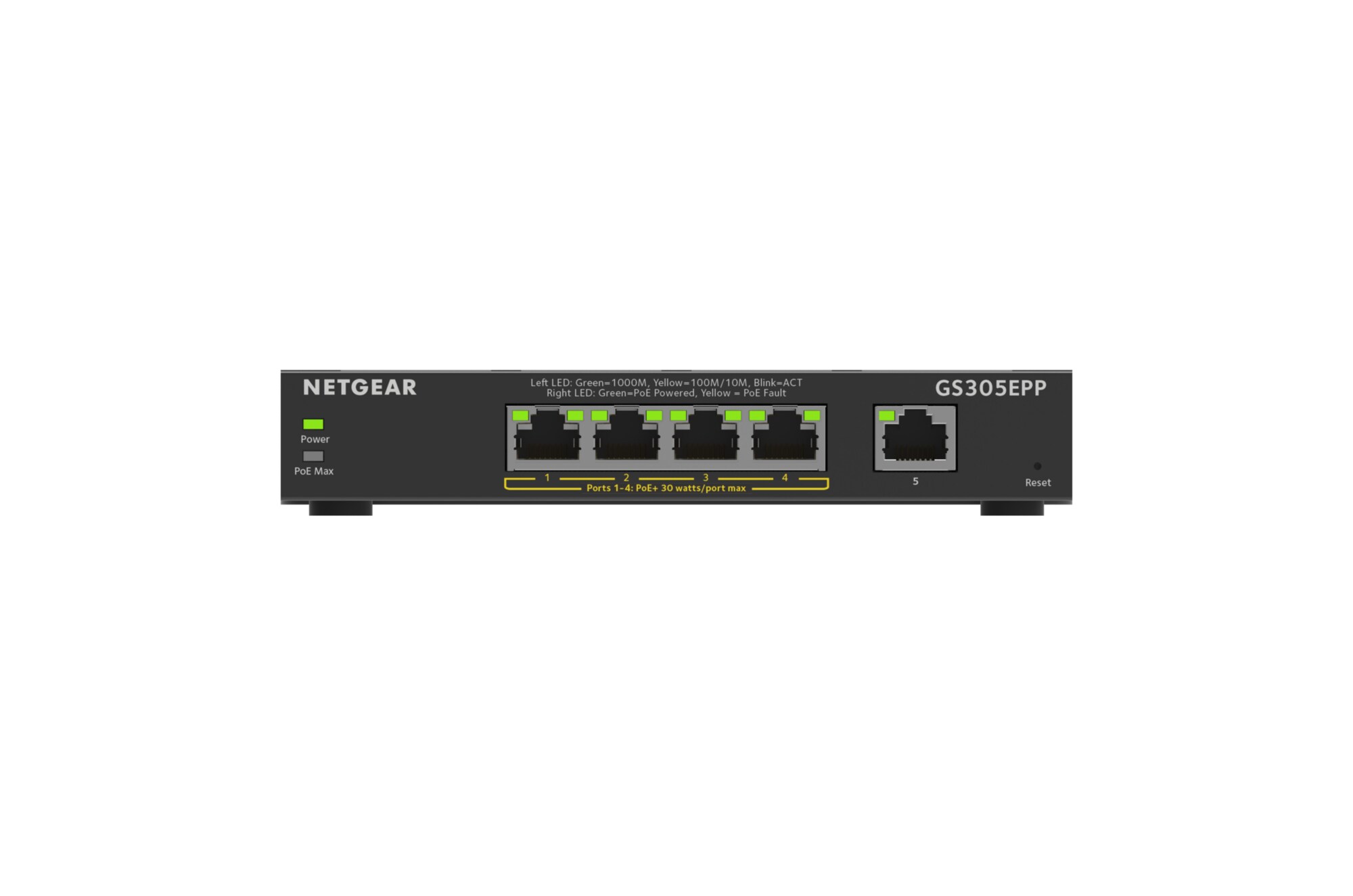 Netgear GS305EP 5 Port Gigabit PoE+ Smart Managed Plus Switch