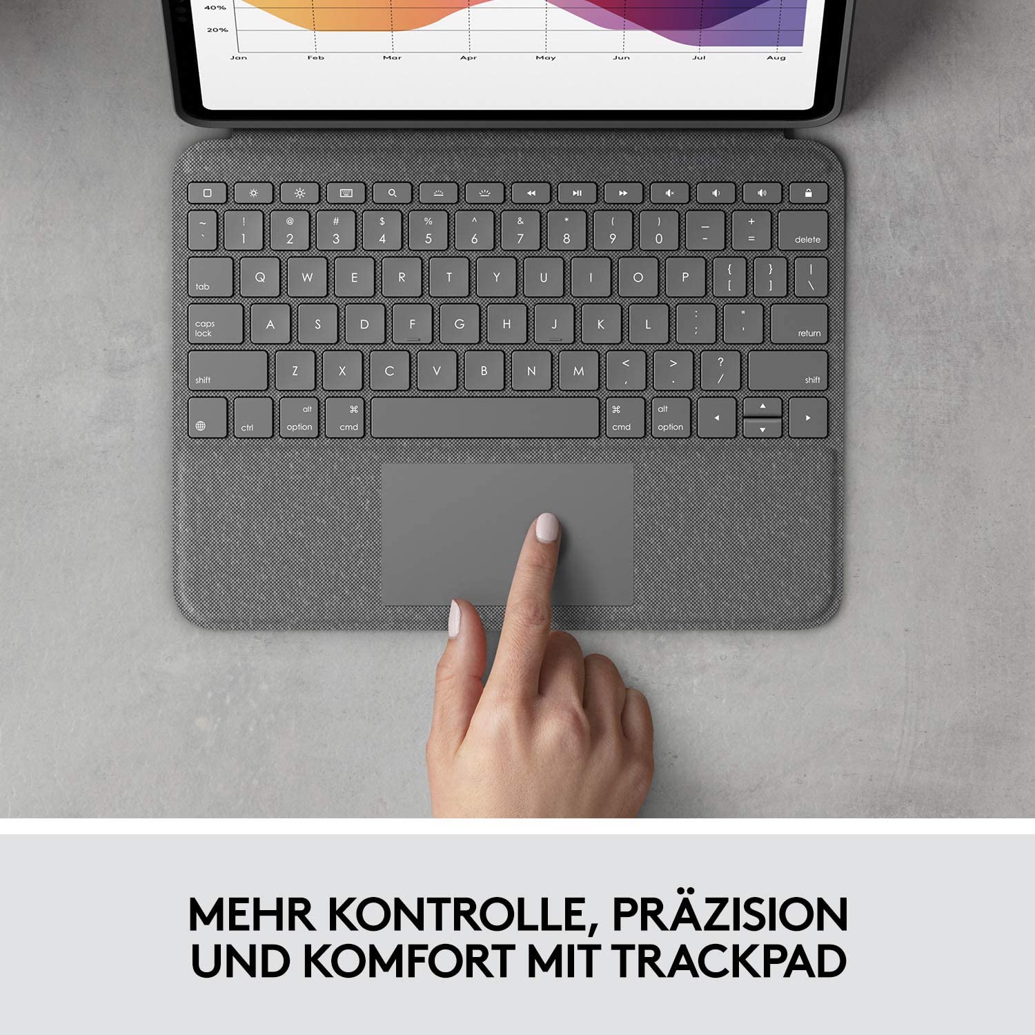 Logitech Folio Touch Tastatur-Case mit Trackpad für iPad Air (4./5 