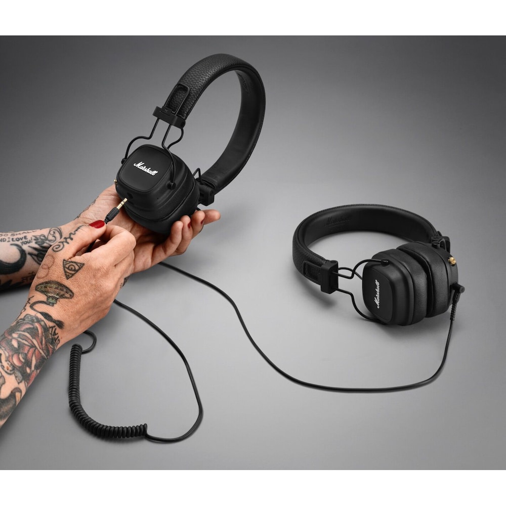 Marshall Major IV On-Ear-Kopfhörer Bluetooth schwarz ++ Cyberport