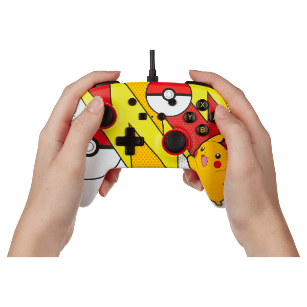 Power A Enhanced Wired Controller für Nintendo Switch - Pikachu Pop Art