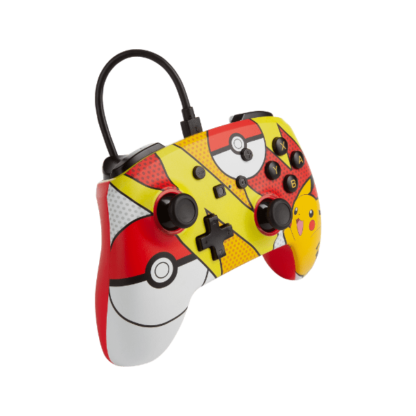 Power A Enhanced Wired Controller für Nintendo Switch - Pikachu Pop Art