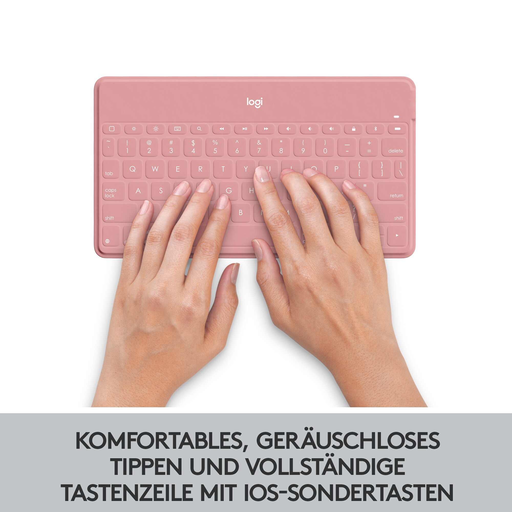 Logitech Keys-To-Go Kabellose Tastatur Pink