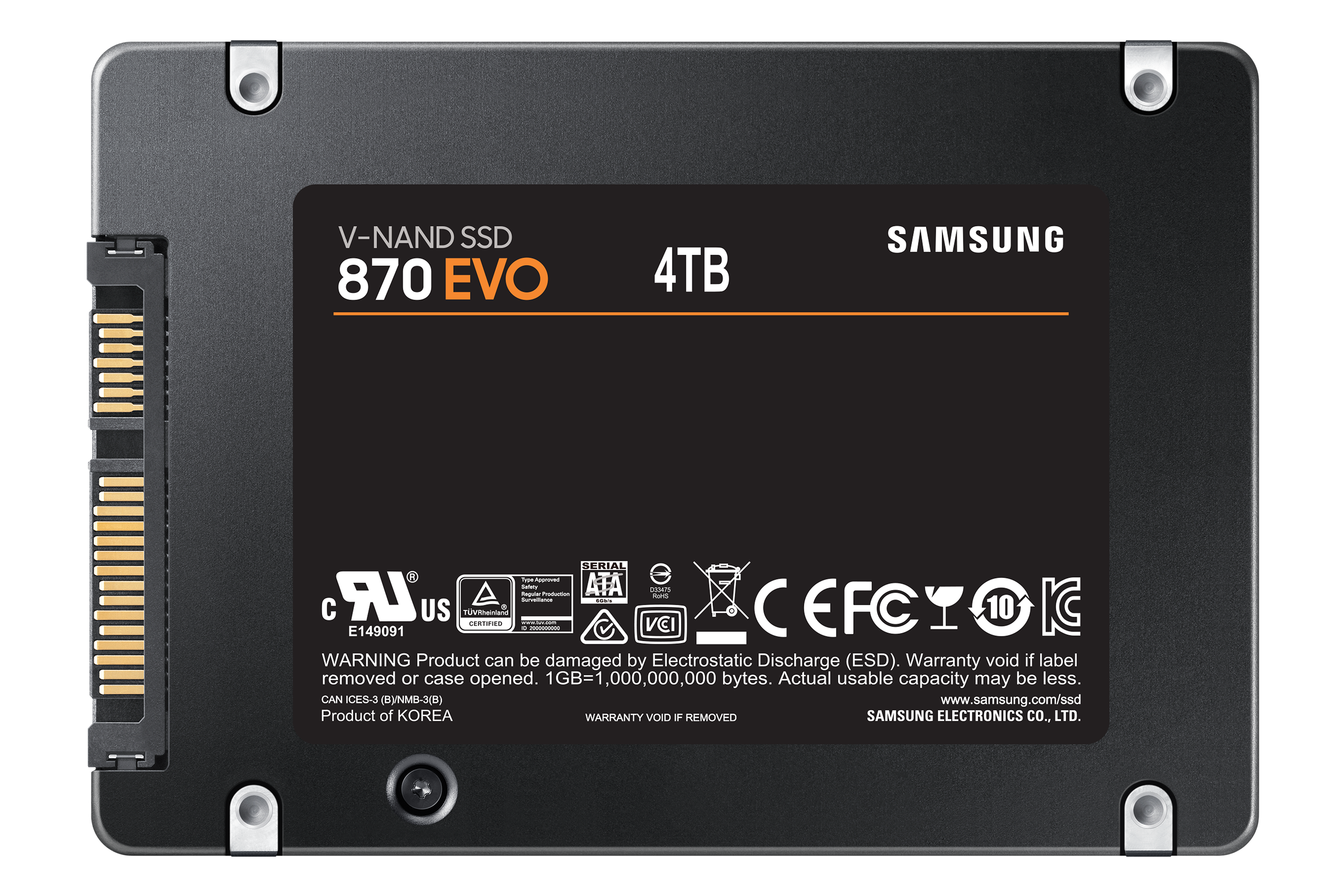 Samsung 870 EVO Interne SATA SSD 4 TB 2.5zoll