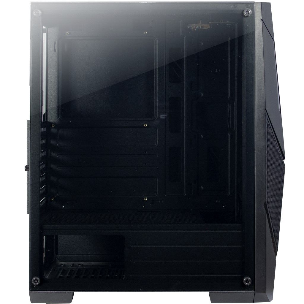 Inter-Tech IT-3303 Hornet Midi Tower ATX RGB Gaming Gehäuse mit Seitenfenster