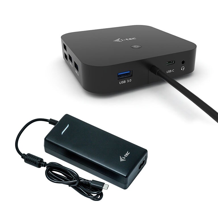 i-tec USB-C Dual Display Docking Station mit Power Delivery 100 W + Uni.Charger