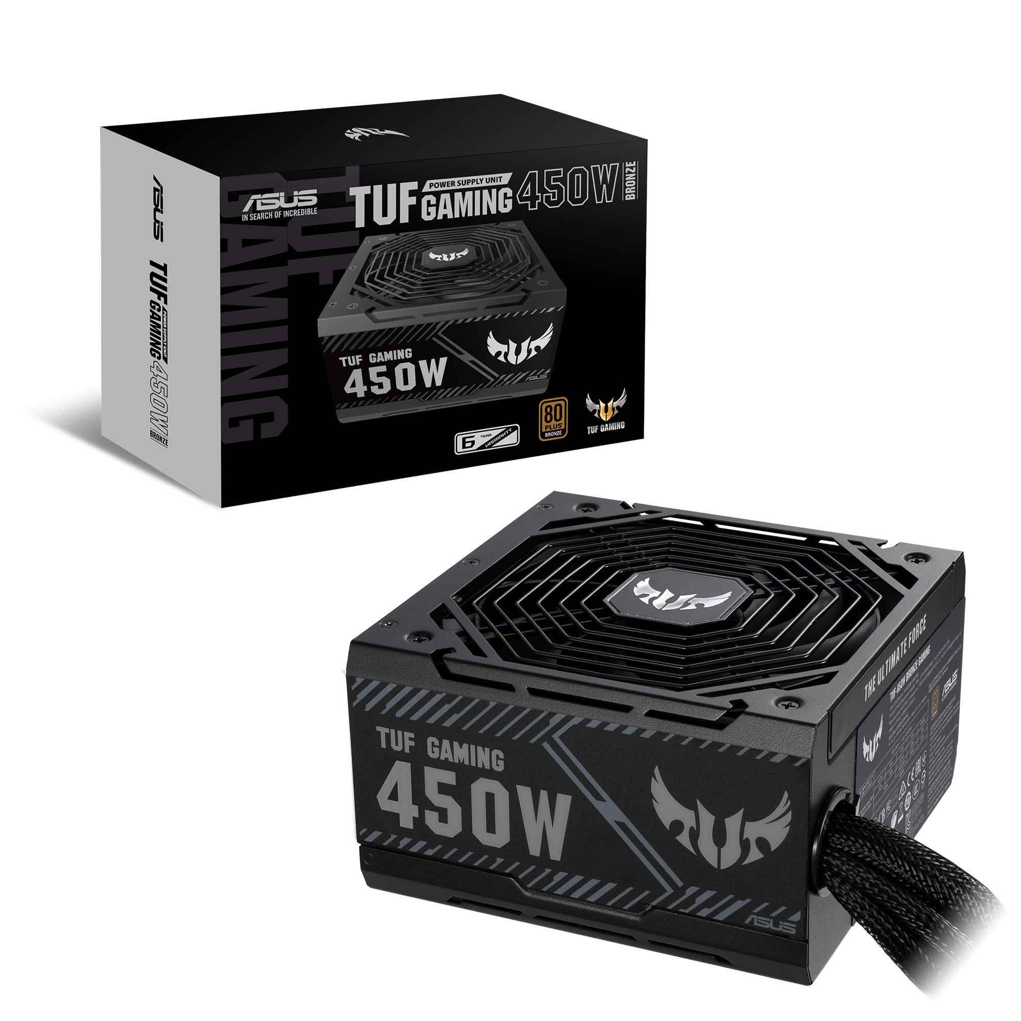 ASUS TUF Gaming 450W Netzteil, 80+ Bronze, 135 mm Lüfter