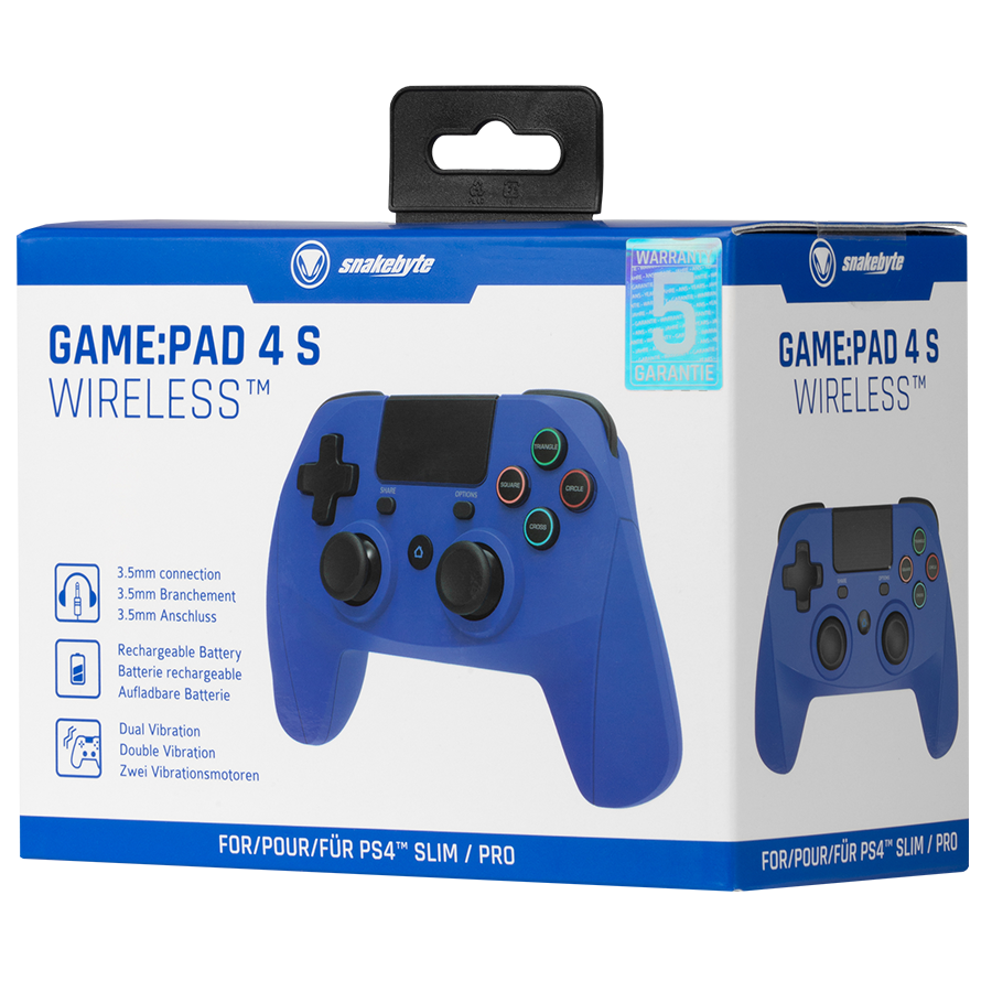 Snakebyte Playstation Controller GAME:PAD 4 S WIRELESS Blau (PS4)