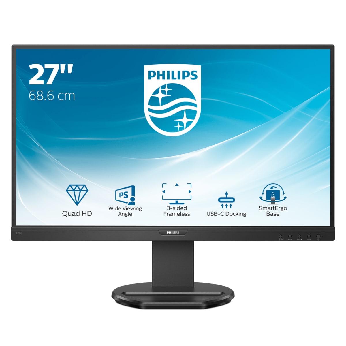 Philips 276B9 68,5cm (27") WQHD IPS Office-Monitor DP/HDMI/USB-C 75Hz Pivot HV