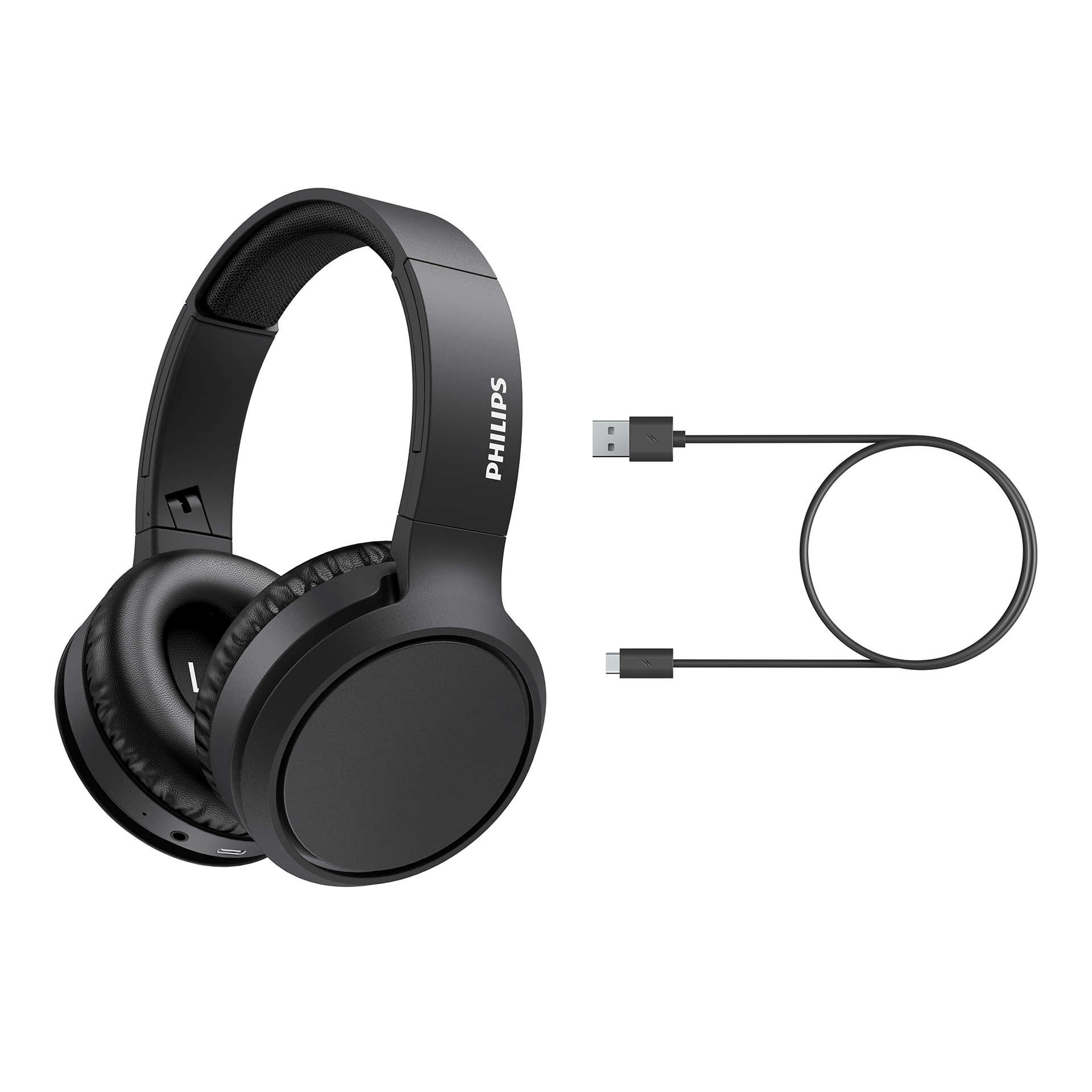 Philips TAH5205BK/00 Over Ear Kopfhörer Bluetooth Wireless - schwarz USB-C