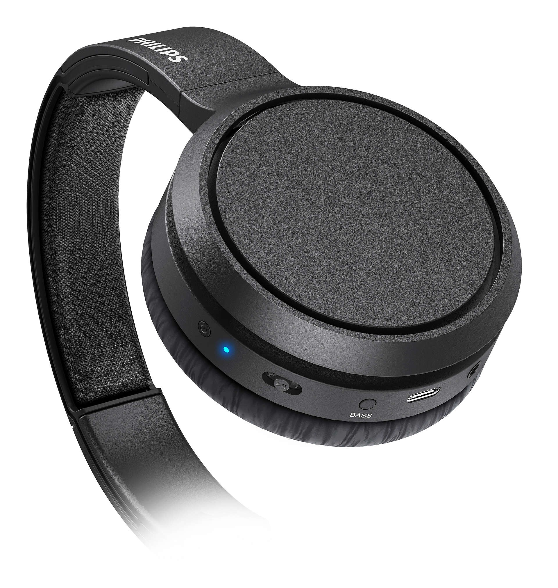 Philips TAH5205BK/00 Over Ear Kopfhörer Bluetooth Wireless - schwarz USB-C